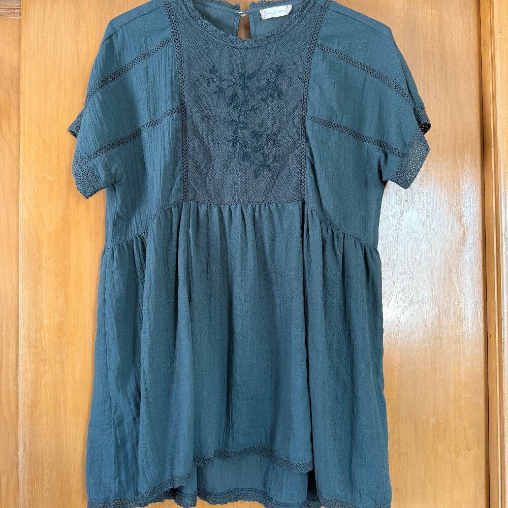 Altar'd State Babydoll Short Sleeve Top